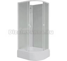 Душевая кабина Niagara Promo P90/80/26L/MT/BK 90х80 см, без крыши, L