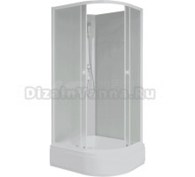 Душевая кабина Niagara Promo P100/80/26L/MT/BK 100х80 см, без крыши, L