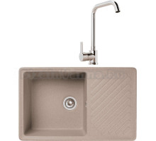 Комплект Мойка GranFest Quarz Z 52 песок + Смеситель MEGA Ege MG-PL10 хром