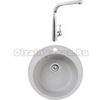 Комплект Мойка GranFest Quarz Z08 серый + Смеситель MEGA Mega MG-SUN03