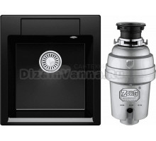 Комплект Мойка Polygran Argo 460 космос + Измельчитель Zorg Inox D ZR-75 D