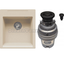 Комплект Мойка Polygran Argo 460 опал + Измельчитель Zorg ZR-75 D GRAFIT