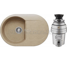 Комплект Мойка Polygran Atol 679047 песочная + Измельчитель Zorg Inox D ZR-38 D