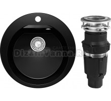 Комплект Мойка Polygran Atol 854802 космос + Измельчитель Bone Crusher BC 610-AS