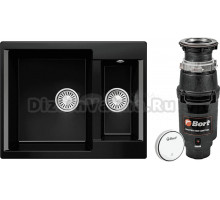 Комплект Мойка Polygran Brig 620 космос + Измельчитель Bort Master Eco Control