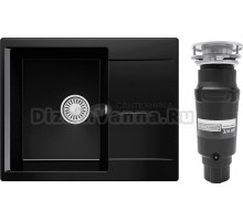 Комплект Мойка Polygran Gals 620 космос + Измельчитель Bone Crusher BC 910-SL-Slim Line