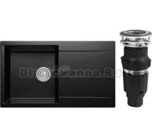 Комплект Мойка Polygran Gals 860 черная + Измельчитель Bone Crusher BC 610-AS