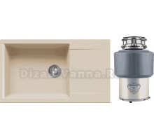 Комплект Мойка Polygran Gals 862 опал + Измельчитель Status Premium 200