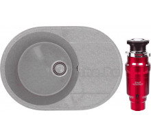 Комплект Мойка Practik PR-M 610-003 светло-серая + Измельчитель Emar ATC-WZB390A Compact