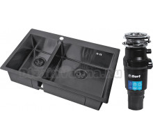 Комплект Мойка Steel Hammer SH 78-2-51-R GRAFIT графит + Измельчитель Bort Titan 7000