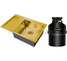 Комплект Мойка Steel Hammer SH 7851-R BRONZE бронза + Измельчитель Emar ATC-KZ560A