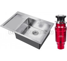 Комплект Мойка Steel Hammer SH 7851-R сталь + Измельчитель Emar ATC-WZB390A Compact