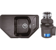 Комплект Мойка Zigmund & Shtain Eckig 800 швейцарский шоколад + Измельчитель Bort Titan Extra