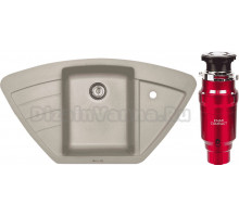 Комплект Мойка Zigmund & Shtain Eckig 900 осенняя трава + Измельчитель Emar ATC-WZB390A Compact