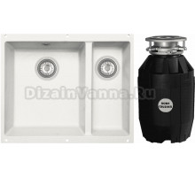 Комплект Мойка Zigmund & Shtain Integra 500.2 индийская ваниль + Измельчитель Bone Crusher BC 810-AS