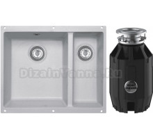 Комплект Мойка Zigmund & Shtain Integra 500.2 млечный путь + Измельчитель Bone Crusher BC 910-AS