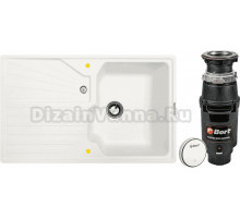 Комплект Мойка Zigmund & Shtain Kaskade 800 каменная соль + Измельчитель Bort Master Eco Control