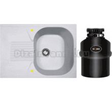 Комплект Мойка Zigmund & Shtain Klassisch 695 млечный путь + Измельчитель Emar ATC-KZ560A