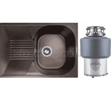 Комплект Мойка Zigmund & Shtain Klassisch 695 швейцарский шоколад + Измельчитель Status Premium 200