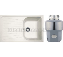 Комплект Мойка Zigmund & Shtain Klassisch 790 индийская ваниль + Измельчитель Status Premium 300