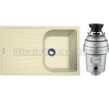 Комплект Мойка Zigmund & Shtain Klassisch 790 молодое шампанское + Измельчитель Zorg Inox D ZR-38 D