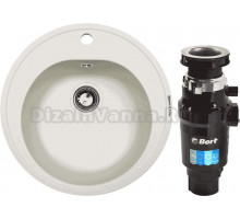 Комплект Мойка Zigmund & Shtain Kreis 505 индийская ваниль + Измельчитель Bort Master Eco 91275752