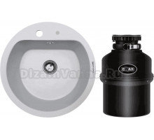 Комплект Мойка Zigmund & Shtain Kreis 505F млечный путь + Измельчитель Emar ATC-KZ560A