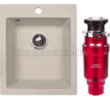 Комплект Мойка Zigmund & Shtain Platz 425 осенняя трава + Измельчитель Emar ATC-WZB390A Compact