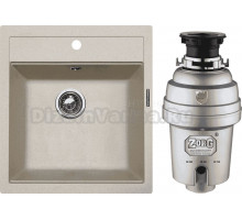 Комплект Мойка Zigmund & Shtain Platz 465 осенняя трава + Измельчитель Zorg Inox D ZR-56 D