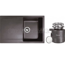 Комплект Мойка Zigmund & Shtain Rechteck 775 швейцарский шоколад + Измельчитель Bort Alligator X