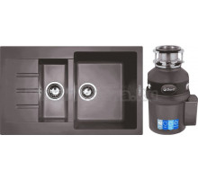 Комплект Мойка Zigmund & Shtain Rechteck 775.2 швейцарский шоколад + Измельчитель Bort Titan Extra