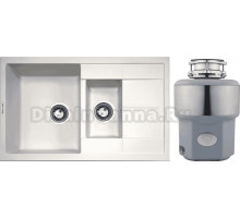 Комплект Мойка Zigmund & Shtain Rechteck 780.2 индийская ваниль + Измельчитель Status Premium 300