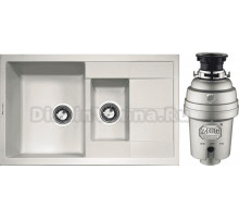 Комплект Мойка Zigmund & Shtain Rechteck 780.2 осенняя трава + Измельчитель Zorg Inox D ZR-38 D