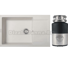 Комплект Мойка Zigmund & Shtain Rechteck 780.490 индийская ваниль + Измельчитель Status Premium 100