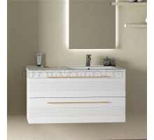 Тумба под раковину без столешницы Sanvit Соната 2-100 R 2 ящика, белая