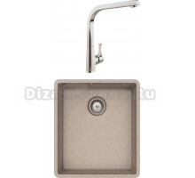 Комплект Мойка Schock Brooklyn 45 Cristalite саббиа + Смеситель MEGA Mega MG-SUN03