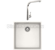 Комплект Мойка Schock Brooklyn 700891U 50 Cristalite альпина + Смеситель MEGA Mega MG-SUN03