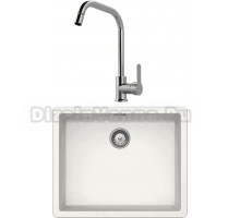 Комплект Мойка Schock Brooklyn 700992U 60 Cristalite альпина + Смеситель MEGA City MG- ZRV104 хром