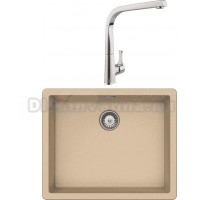 Комплект Мойка Schock Brooklyn 700994U 60 Cristalite лунный камень + Смеситель MEGA Mega MG-SUN03