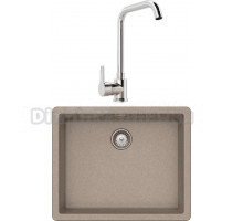 Комплект Мойка Schock Brooklyn 700995U 60 Cristalite саббиа + Смеситель MEGA Ege MG-PL10 хром