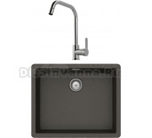 Комплект Мойка Schock Brooklyn 700996U 60 Cristalite баварский камень + Смеситель MEGA City MG- ZRV104 хром