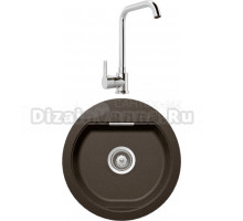 Комплект Мойка Schock Calypso 45 Cristadur бронза + Смеситель MEGA Ege MG-PL10 хром