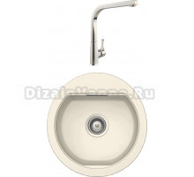 Комплект Мойка Schock Calypso 45 Cristadur магнолия + Смеситель MEGA Mega MG-SUN03