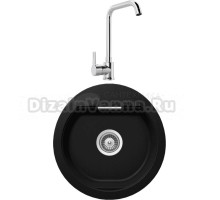 Комплект Мойка Schock Calypso 45 Cristadur пуро + Смеситель MEGA Ege MG-PL10 хром