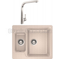 Комплект Мойка Schock Cambridge 60 Cristalite альпина + Смеситель MEGA Mega MG-SUN03