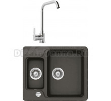 Комплект Мойка Schock Cambridge 60 Cristalite баварский камень + Смеситель MEGA Ege MG-PL10 хром