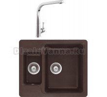 Комплект Мойка Schock Cambridge 60 Cristalite мокка + Смеситель MEGA Mega MG-SUN03