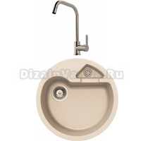 Комплект Мойка Schock Classic 50 (R-100) эверест + Смеситель MEGA City MG- ZRV104 хром