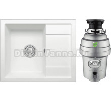 Комплект Мойка Tolero Classic R-107 туман + Измельчитель Zorg Inox D ZR-56 D