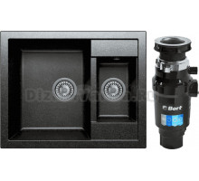Комплект Мойка Tolero Classic R-109 уголь + Измельчитель Bort Master Eco 91275752